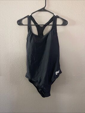 Target Black Racerback One-Piece Swimsuit
